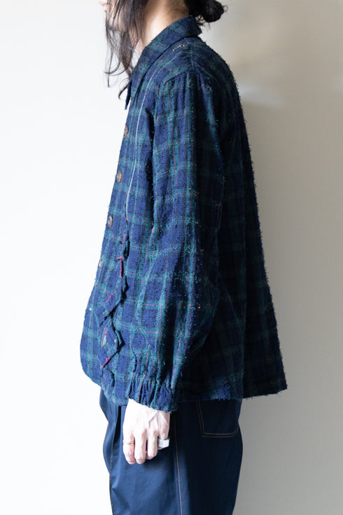 【YUTA MATSUOKA】"Fork Needle Punch Coach Jacket"